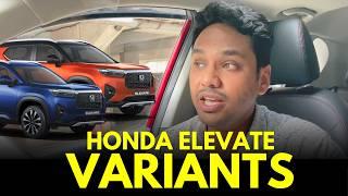 Honda Elevate Variants Explained in Hindi - SV, V, VX, ZX Models Price and Features Wise Comparison