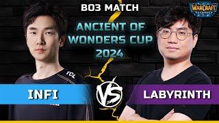 WC3 | Bo3 Match | [HU] Infi & LabyRinth [UD] | Ancient of Wonders Cup 2024 #4