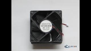 OD1238-48HB 48V 0.1A 4.8W 2wires Cooling Fan  substitute