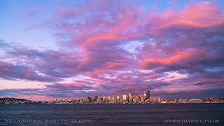 Stunning Seattle Sunset (4K Time Lapse)