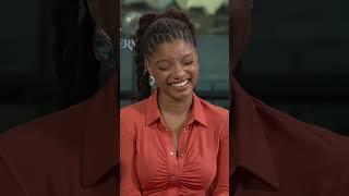 Halle Bailey hums on set