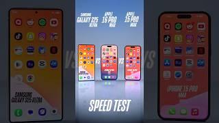 Samsung S25 Ultra vs iPhone 16 Pro Max vs 15 Pro Max Bootup Speed Test #s25ultra #16promax #15promax