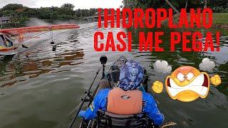 ¡Hidroplano Casi Me Pega!  A Hydroplane Almost Hit Me! #kayakFishing #remaypesca #hydroplanes