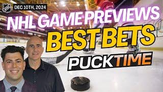 NHL Picks and Predictions Today | Maple Leafs vs Devils | Lightning vs Oilers | PuckTime Dec 10