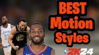 BEST MOTION STYLES IN NBA 2K24 FOR MOVING FAST AND DEFENSE IN SEASON 4 !!!