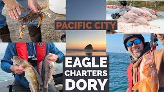 Crabs Ling cod and Rock fish. Eagle Charters  Dory Trip.  Pacific City Oregon. A great adventure!