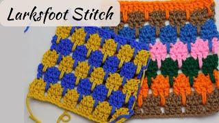 How to Crochet Larksfoot stitch tutorial | crochet stitch tutorial | dreamcrochets