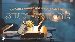 2-HOUR STUDY WITH ME️ / calm lofi / A Sunny Morning in Japan / with countdown+alarm