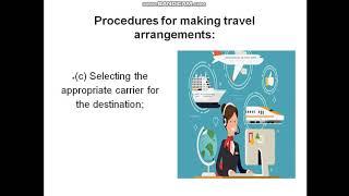 Office administration  07   part 4  procedures for making travel arrangement