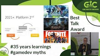 #BestTalkAward  Learnings from 35 years in games industry | Teut Weidemann | Stratosphere Games GmbH