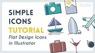 Create Simple Icons | Illustrator Tutorial