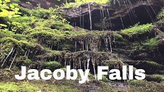Relaxing Virtual Hike to a Waterfall - Jacoby Falls Trail in Summer