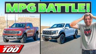 New Ford Ranger Raptor vs F-150 Raptor R - SHOCKING Results in the Denver 100 MPG Test!