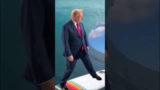 President Elect Donald Trump rides a wave into Washington DC. TRUMP 28!