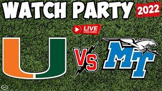 Miami Hurricanes vs Middle Tennessee | LIVE Reaction & Watch Party | Not The Game