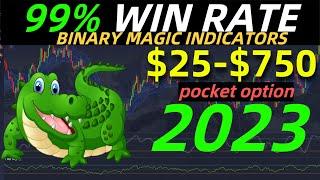 Binary strategy | 99% win rate with This alligator indicator Strategy in pocket option | $25 to $750