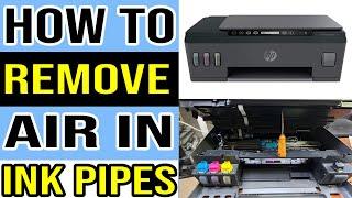 How to Remove Air from Ink Pipes in HP Smart Tank 515 Printer?