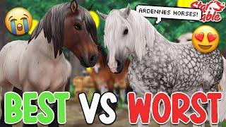 MOST HATED VS LOVED ARDENNES HORSES!! STAR STABLE 