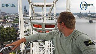 EUROPA RAD (Onride) - Das Riesenrad in Köln am Schokoladenmuseum. Mit Blick auf den Dom.