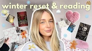 mini winter reset + reading highly anticipated reads ️️