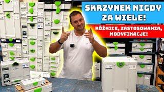 Festool Systainer - rodzaje różnice modyfikacje skrzynki narzędziowe test prezentacja porównanie