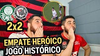 REACT MELHORES MOMENTOS PALMEIRAS 2X2 CORINTHIANS - JOGO HISTÓRICO NO DERBY