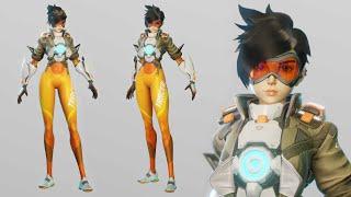 Blender 3.1 - Tracer Modeling - Overwatch fanart character