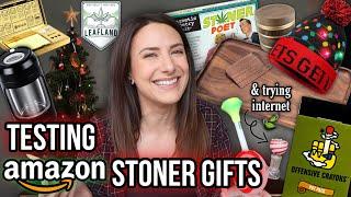 MORE AMAZON STONER GIFTS TESTED | what's worth gifting?! infused by  LeafLand 