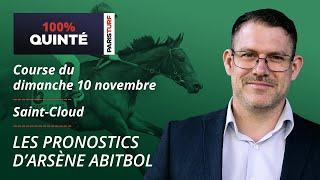 Pronostics Quinté PMU - 100% Quinté du Dimanche 10 novembre à Saint-Cloud