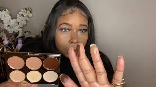 Testing the ICONIC LONDON sculpting pallet+ OFRA BLUSH  PALETTE on Brown Skin
