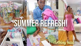 2024 SUMMER REFRESH! CLEAN DECLUTTER & ORGANIZE MY CLOSET, DIY TEACHER GIFTS, OLD NAVY CLOTHING HAUL