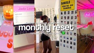 LIFE/MONTHLY RESET| getting out of my 2 month funk, getting back into a routine & mini life update!