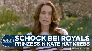 SCHOCK BEI ROYALS: Chemotherapie! Prinzessin Kate hat Krebs und veröffentlicht Video-Botschaft
