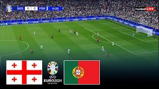 PORTUGAL vs GEORGIA I UEFA EURO 2024 - FULL MATCH | REALISTIC PES