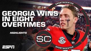 SportsCenter Highlights   Georgia beats Georgia Tech in EIGHT OVERTIMES | ESPN College Football