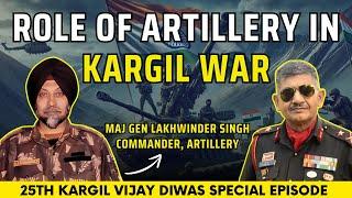 Maj Gen Lakhwinder Singh on Artillery's Role in Kargil | Turning Point in the War #kargilvijaydiwas