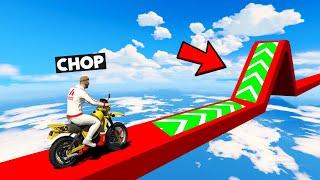 YOU JUMP YOU FAIL 99% IMPOSSIBLE CHALLENGE IN GTA 5 RACES WITH CHOP