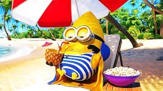 DESPICABLE ME 4 "Mega Minions On Vacation Scene" Trailer (NEW 2024)