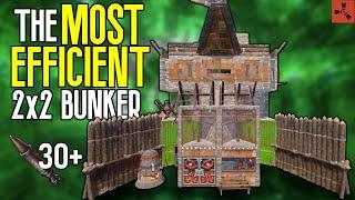 The MOST EFFICIENT 2x2 BUNKER in RUST - Rust Base Design 2025