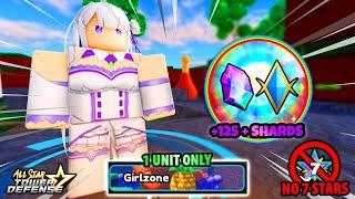 6 Star Emilia SPEEDRUNS Girls Zone Raid | 1 Unit + No 7 Stars - ASTD