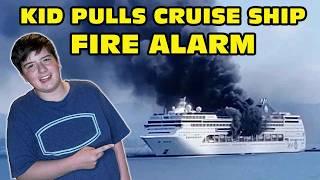 Kid Temper Tantrum Pulls Fire Alarm On Cruise Ship - Yelled At By Parent! [Original]