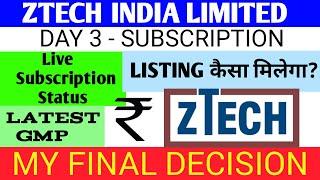 Ztech India Ipo Ztech India Ipo Review  Ztech India Ipo Gmp Ztech India Ipo Gmp TodayZtech India