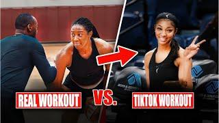 "Aliyah Boston’s Intense Workout Outshines Angel Reese | Best Duo with Caitlin Clark?"