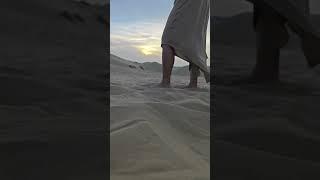Desert sunset, wind, and serenity! #desert #dubai #shorts #sunset