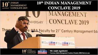 IMC 2019: Welcome Address | Mr Amit Agnihotri, Convenor, IMC; Founder, MBAUniverse.com