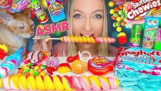 ASMR EATING LOLLIPOP, MIX CANDY, CHUPA CHUPS, CHEWING GUM, 롤리팝, 사탕 (SPRAY SOUR, RAINBOW) MUKBANG 먹방