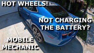 HOT WHEELS Edition Camaro! MOBILE MECHANIC changes alternator!