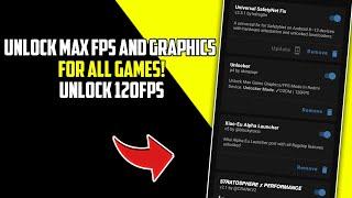 Unlock 120 FPS in All Games! Max FPS and Graphics | Best Magisk Module - RC Modz