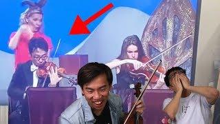 Brett Playing Violin on TV...