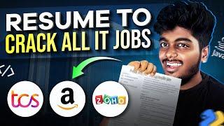 2024 Best resume format for freshers  | How to create resume for IT job tamil